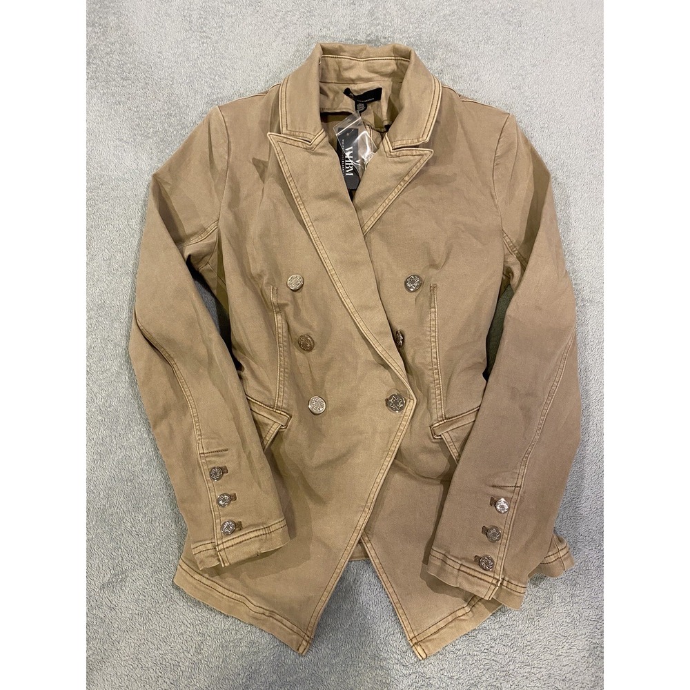 NEW White House Black Market Belted Pret Studio Blazer Sandstone Size 10 NWT - Picture 2 of 9